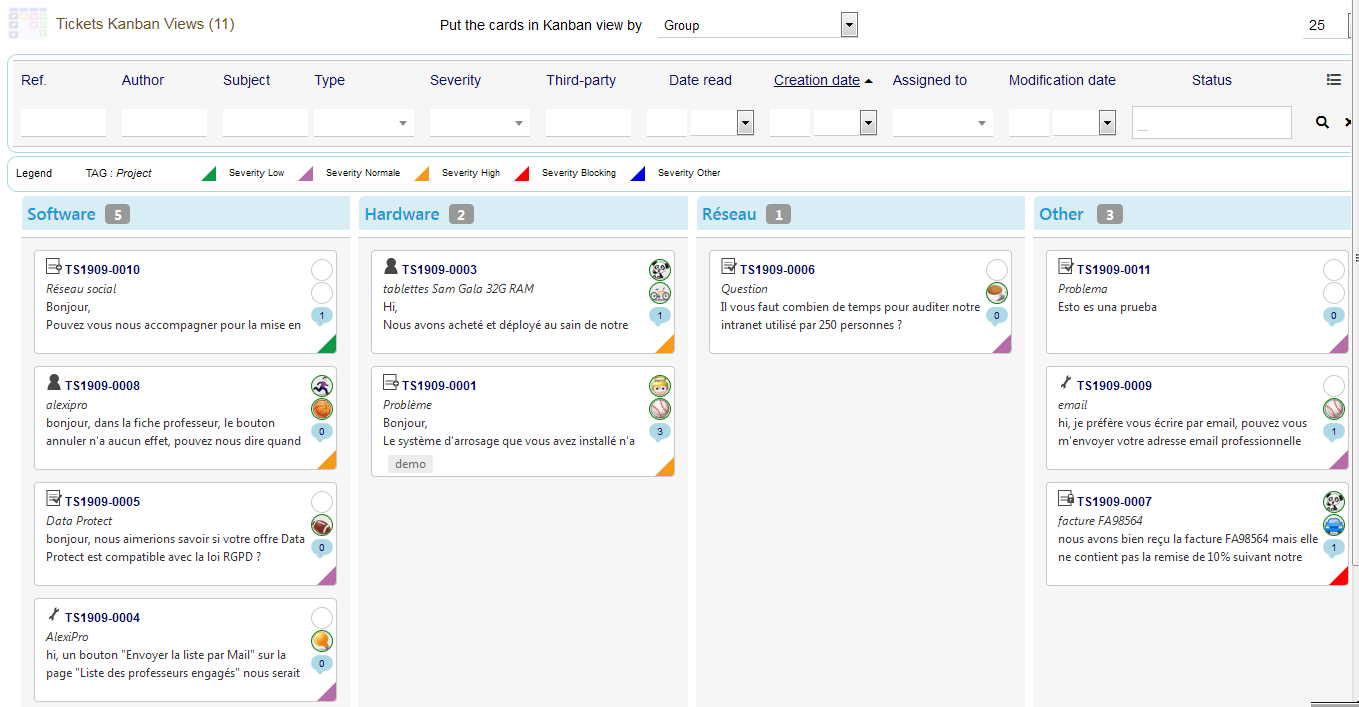 KanTickets (Tickets Kanban views for Dolibarr)