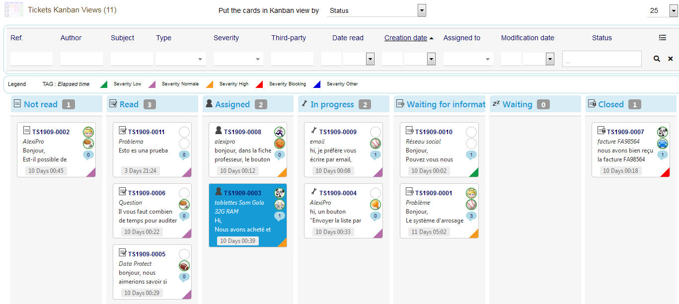 KanTickets (Tickets Kanban views for Dolibarr)