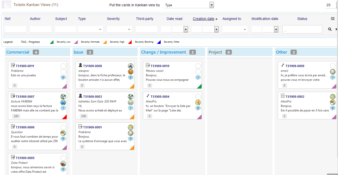 KanTickets (Tickets Kanban views for Dolibarr)