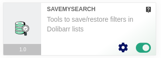 SaveMySearch Module: Tools to save and restore custom filters in Dolibarr lists