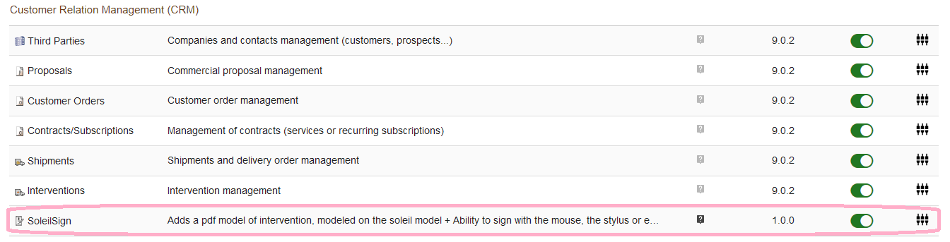 SoleilSign (Electronic Signature for Dolibarr Interventions)