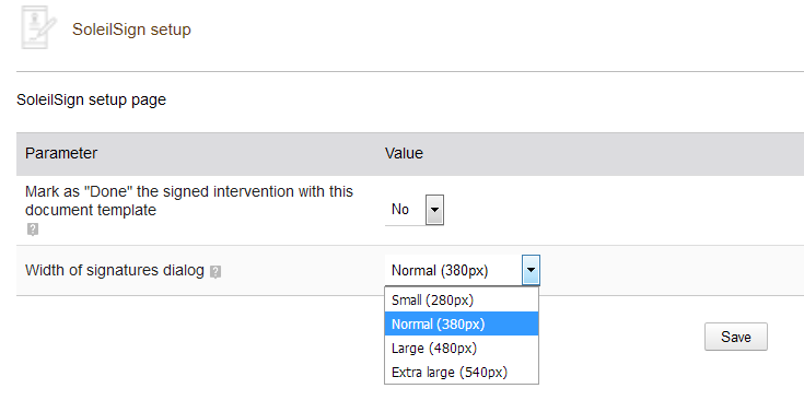 SoleilSign (Electronic Signature for Dolibarr Interventions)