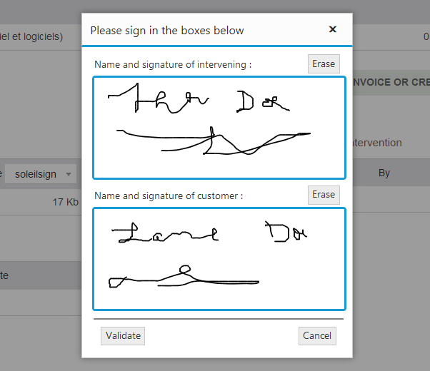 SoleilSign (Electronic Signature for Dolibarr Interventions)