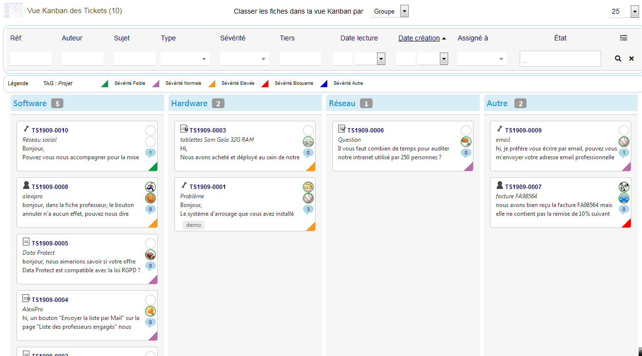 KanTickets (Vues Kanban des Tickets pour Dolibarr)