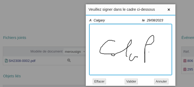 MerouSign (Signature Eléctronique des Fiches Expédition Dolibarr, modèle merou A5)