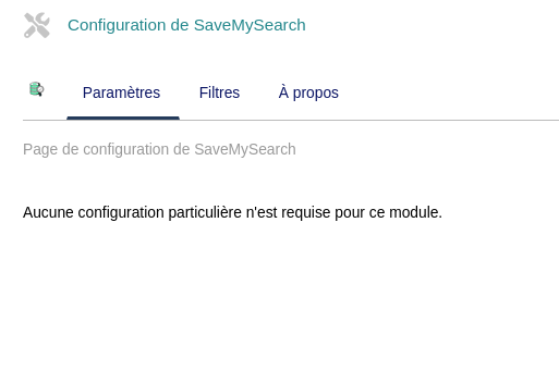 Module SaveMySearch : Outils pour sauvegarder et retrouver des filtres personnalisés dans les listes Dolibarr