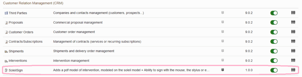 SoleilSign activation