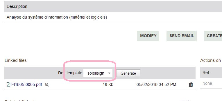 SoleilSign generate pdf document