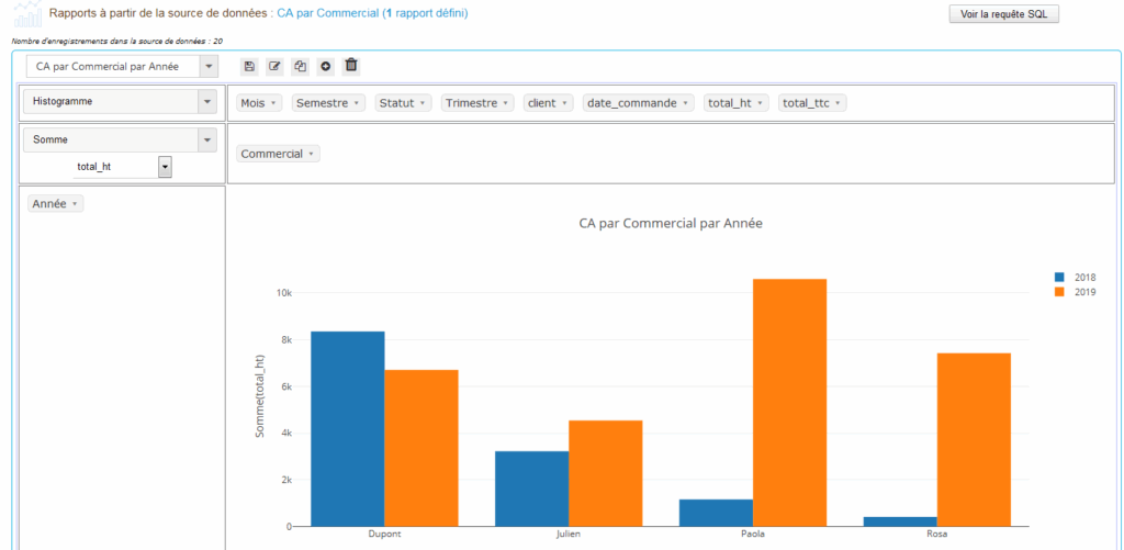 CA par commercial, rapport final
