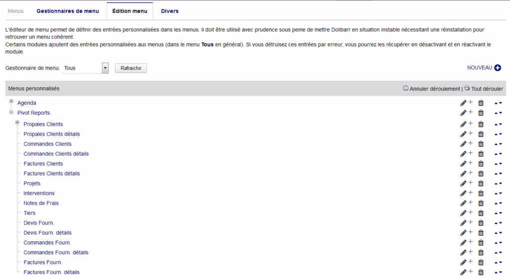 Ordre des sources de données