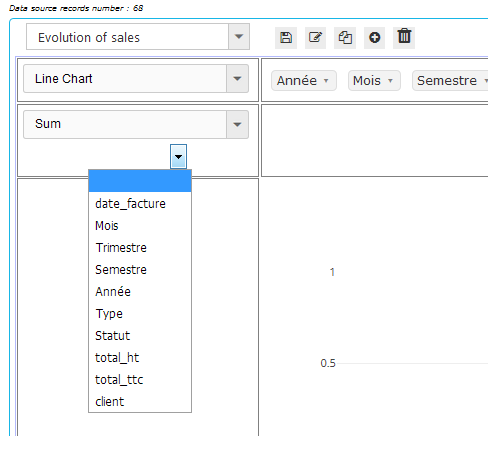 PivotReports - Fields combo