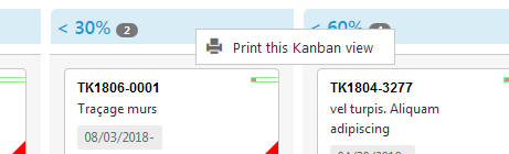 KanView - Print menu