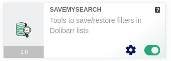 SaveMySearch activation
